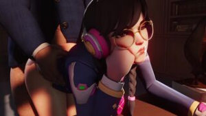 D.va Called into the Office『Baron Von Meowsberg』 - ﻿3D animation on Crohasit